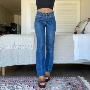 Levi’s 501xx jeans original fit buttoning straight